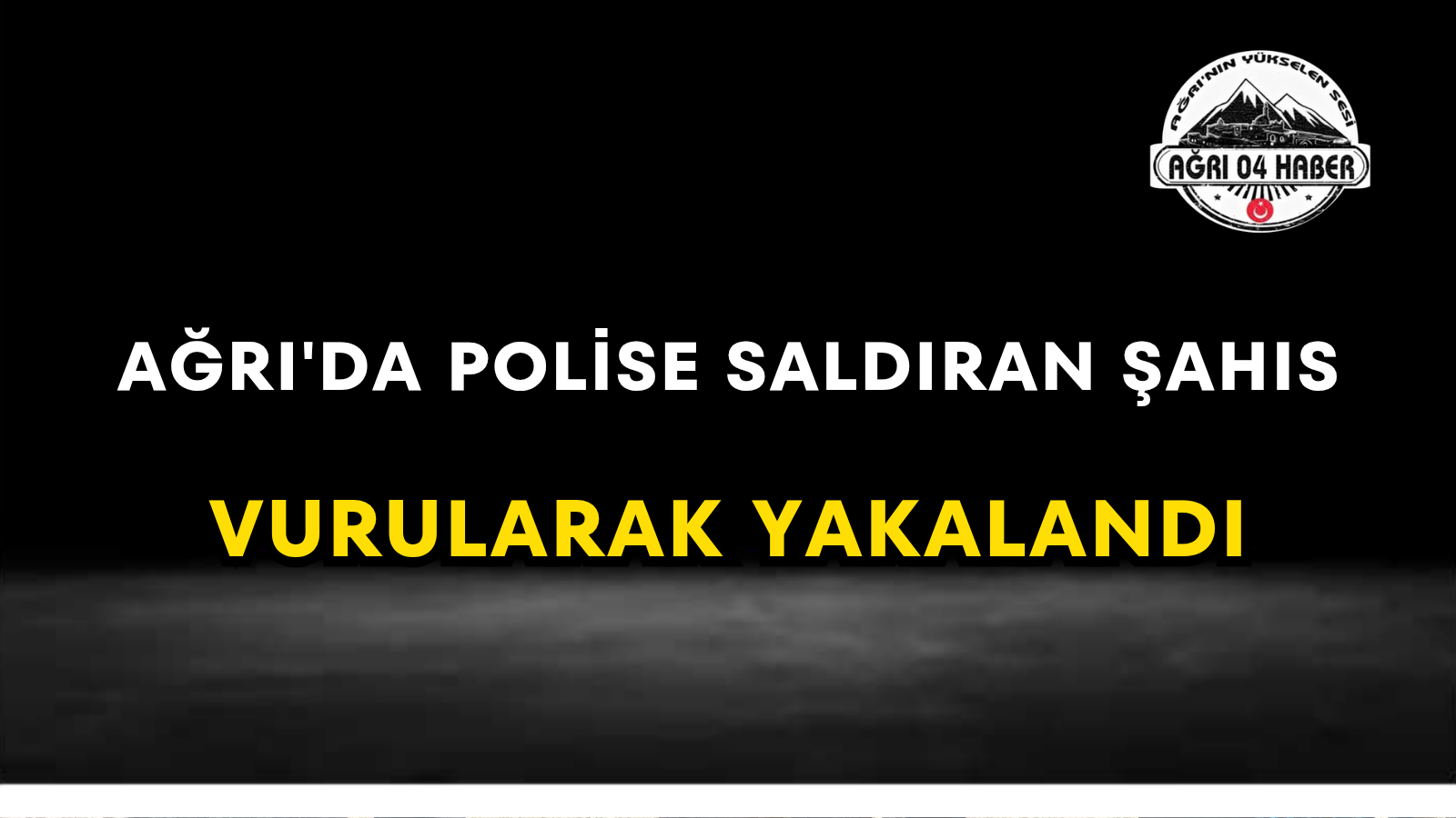 Ağrı'da Polise Saldıran Şahıs Vurularak Yakalandı