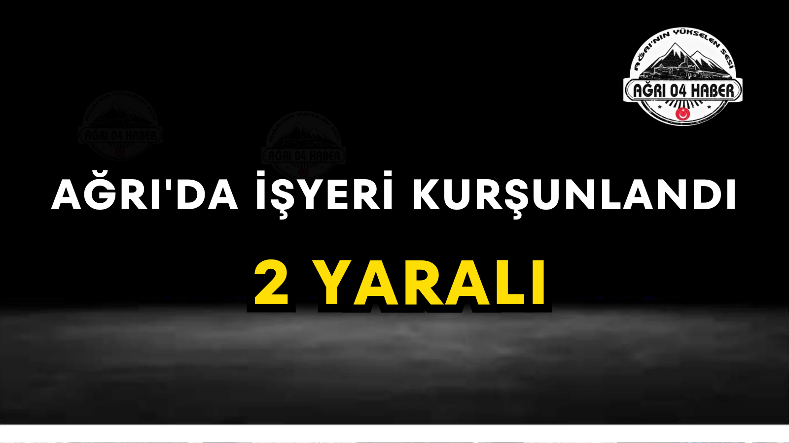 Ağrı'da İşyeri Kurşunlandı 2 Yaralı