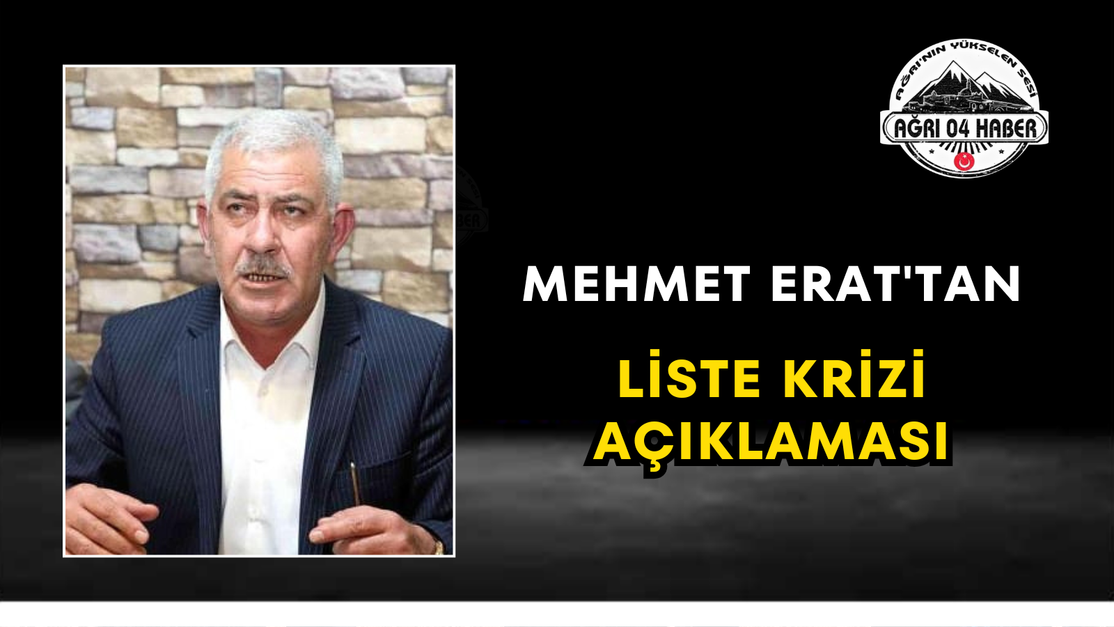 Mehmet Erat'tan Liste Krizi Açıklaması