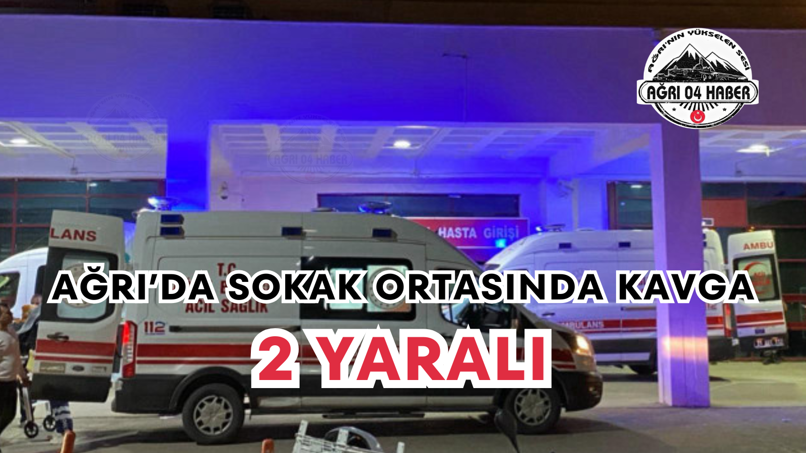 Ağrı’da Sokak Ortasında Kavga 2 Yaralı
