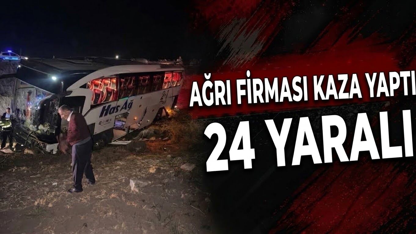 Ağrı Firması Kaza Yaptı 24 Yaralı