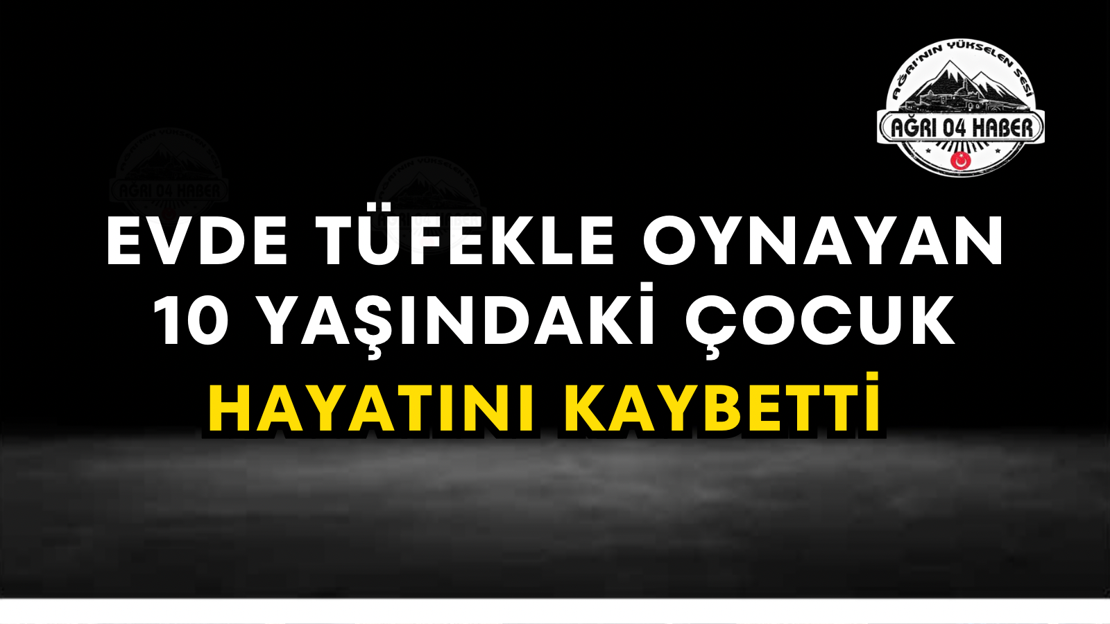 Evde Tüfekle Oynayan 10 Yaşındaki Çocuk Hayatını Kaybetti