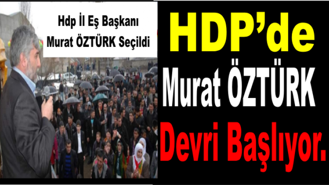 HDP Ağrı İl Başkanlığı 3. Olağan Kongreside İl Başkanı Murat Öztürk Seçildi.