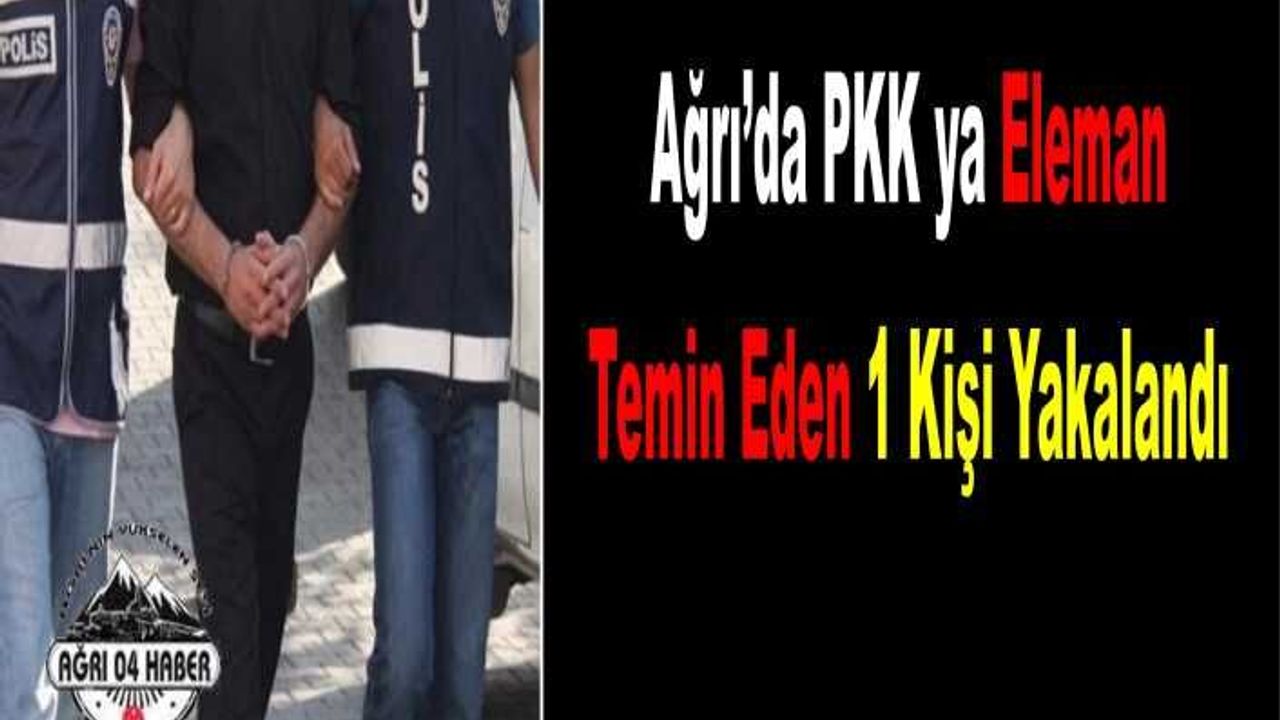 Ağrı da PKK'ya Eleman Temin Eden Kişi Yakalandı