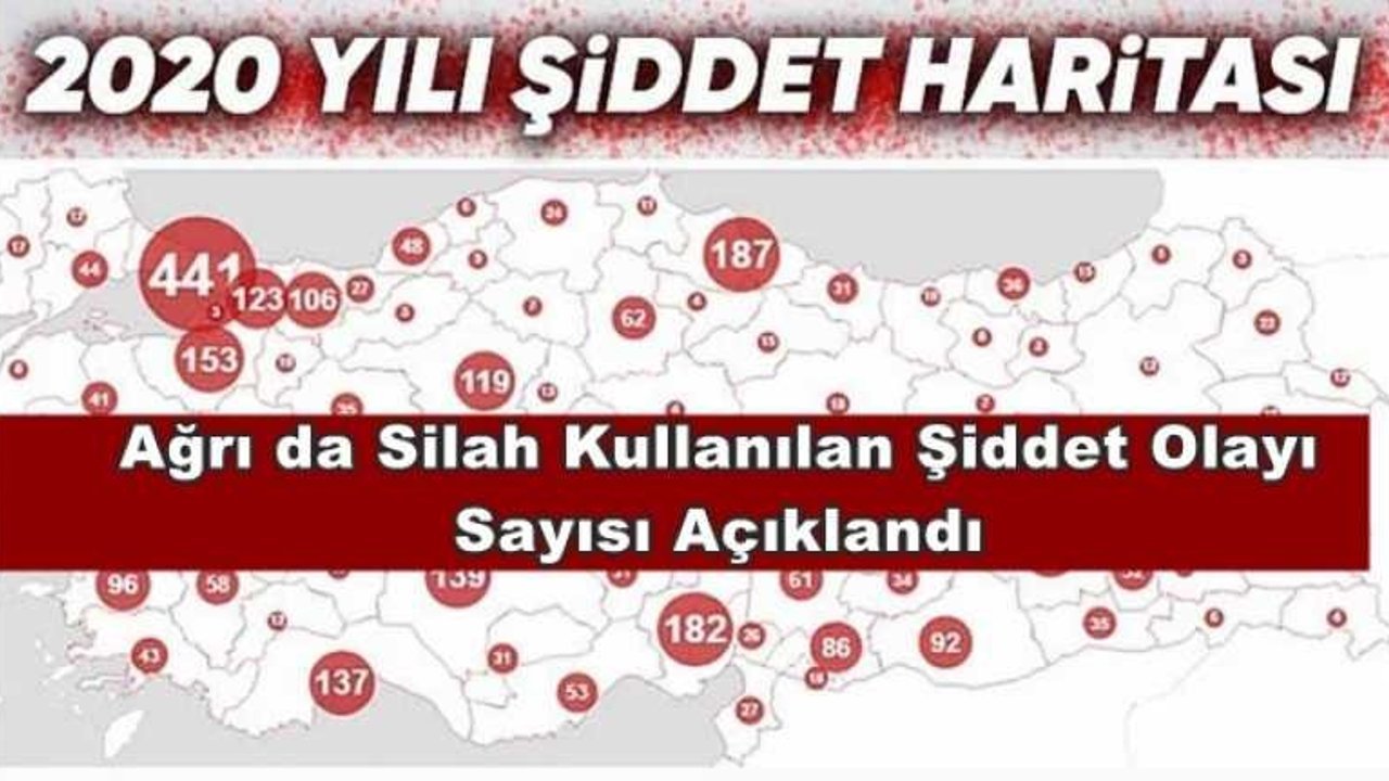 2020 Yılında Ağrı da Şiddet Olayları Raporu Açıklandı