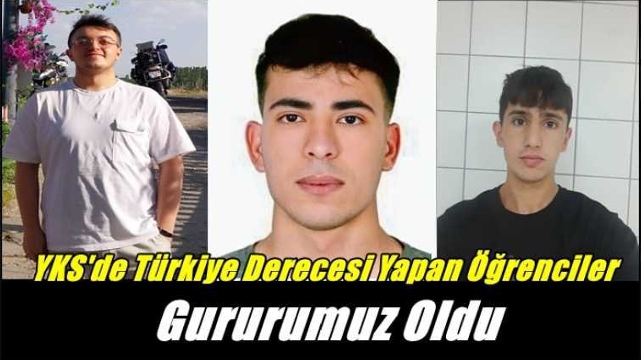 YKS Sınavlarında  4 Ağrılı  Öğrenci Türkiye'de ilk 1000'e girdi