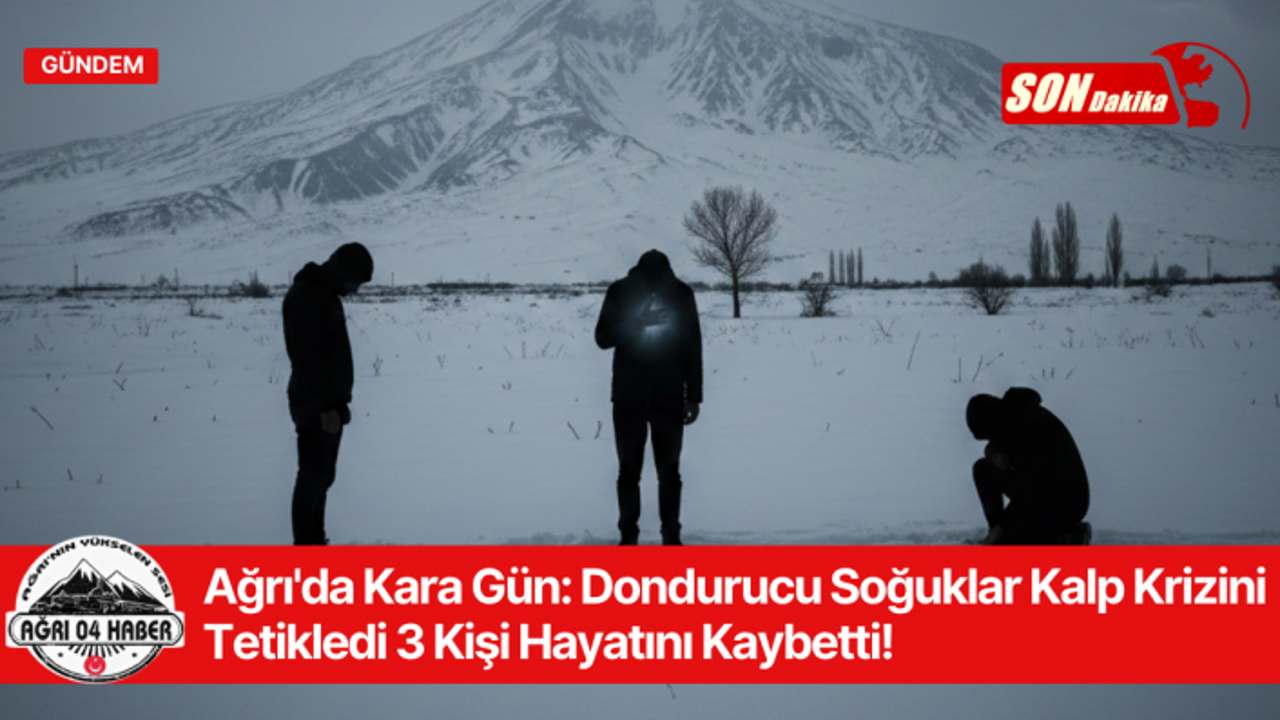 Ağrı'da Kara Gün: Dondurucu Soğuklar Kalp Krizini Tetikledi, 3 Kişi Hayatını Kaybetti!