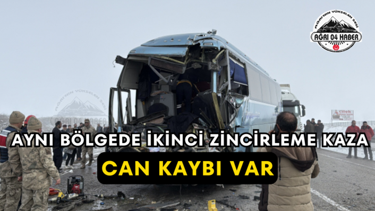 Aynı Bölgede İkinci Zincirleme Kaza Can Kaybı Var