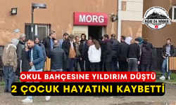 Okul Bahçesine Yıldırım Düştü 2 Çocuk Hayatını Kaybetti