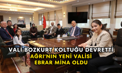 Vali Bozkurt Koltuğu Devretti Ağrı’nın Yeni Valisi Ebrar Mina Oldu
