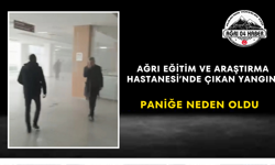 Ağrı Eğitim ve Araştırma Hastanesi’nde Çıkan Yangın Paniğe Neden Oldu