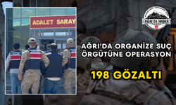 Ağrı’da Organize Suç Örgütüne Operasyon 198 Gözaltı