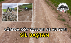 Ağrı'da Köy Yolları Ve Altyapı Sil Baştan