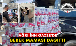 Ağrı İHH Gazze’de Bebek Maması Dağıttı