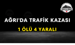 Ağrı'da Trafik Kazası 1 Ölü 4 Yaralı