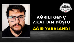Ağrılı Genç 7.Kattan Düştü Ağır Yaralandı