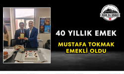 40 Yıllık Emek Mustafa Tokmak Emekli Oldu