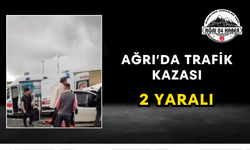Ağrı’da Trafik Kazası 2 Yaralı