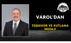Varol'dan Teşekkür ve Kutlama Mesajı