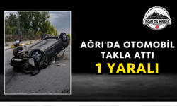 Ağrı'da Otomobil Takla Attı 1 Yaralı