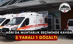 Ağrı'da Muhtarlık Seçiminde Kavga 3 Yaralı 1 Gözaltı