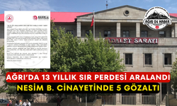 Ağrı’da 13 Yıllık Sır Perdesi Aralandı: Nesim B. Cinayetinde 5 Gözaltı