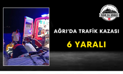 Ağrı’da Trafik Kazası 6 Yaralı