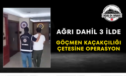 Ağrı Dahil 3 İlde Göçmen Kaçakçılığı Çetesine Operasyon