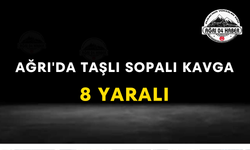 Ağrı'da Taşlı Sopalı Kavga 8 Yaralı
