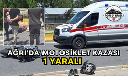 Ağrı’da Motosiklet Kazası 1 Yaralı