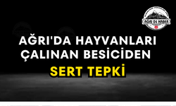 Ağrı'da Hayvanları Çalınan Besiciden Sert Tepki