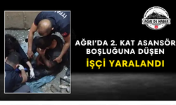 Ağrı’da 2. Kat Asansör Boşluğuna Düşen İşçi YaralandI