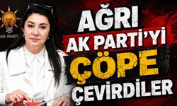 Ağrı Ak Parti'yi Çöpe Çevirdiler