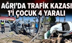 Ağrı’da Trafik Kazası 1’i Çocuk 4 Yaralı