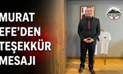 Murat Efe'den Teşekkür Mesajı