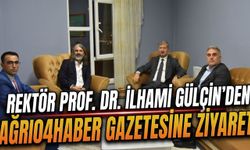 Rektör Prof. Dr. İlhami Gülçin’den Ağrı04haber Gazetesine Ziyaret