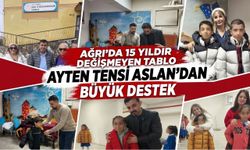 Ağrı’da 15 Yıldır Değişmeyen Tablo Ayten Tensi Aslan’dan Büyük Destek