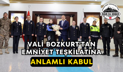Vali Bozkurt’tan Emniyet Teşkilatına Anlamlı Kabul