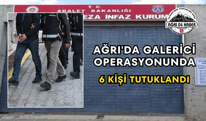 Ağrı'da Galerici Operasyonunda 6 Kişi Tutuklandı