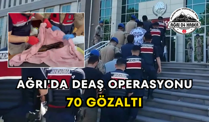 Ağrı'da DEAŞ Operasyonu 70 Gözaltı