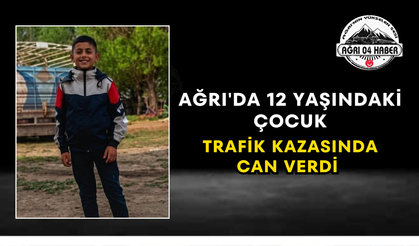 Ağrı'da 12 Yaşındaki Çocuk Trafik Kazasında Can Verdi
