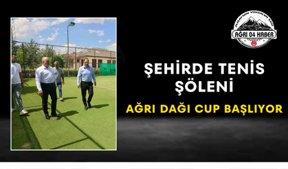 Şehirde Tenis Şöleni Ağrı Dağı Cup Başlıyor