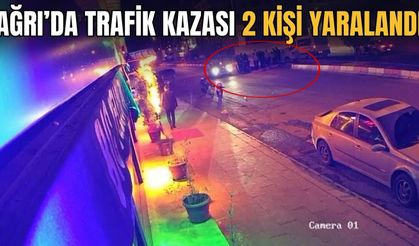 Ağrı'da Trafik Kazası 2 Kişi Yaralandı