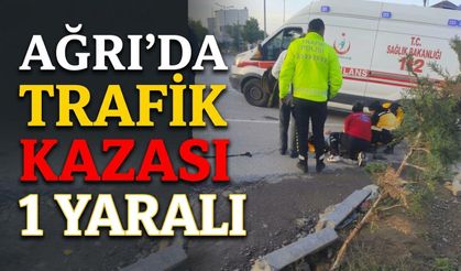 Ağrı’da Trafik Kazası 1 Yaralı