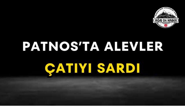 Patnos’ta Alevler Çatıyı Sardı