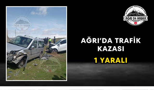 Ağrı'da Trafik Kazası 1 Yaralı
