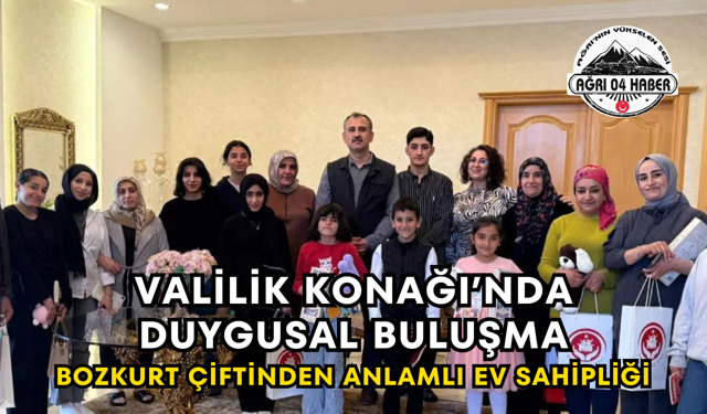 Valilik Konağı’nda Duygusal Buluşma Bozkurt Çiftinden Anlamlı Ev Sahipliği