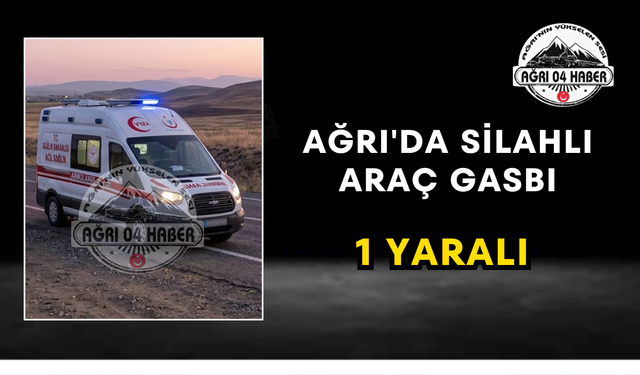 Ağrı'da Silahlı Araç Gasbı 1 Yaralı