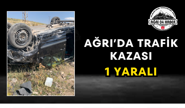 Ağrı’da Trafik Kazası 1 Yaralı