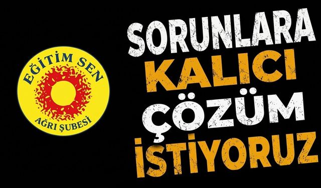 Sorunlara Kalıcı Çözüm İstiyoruz